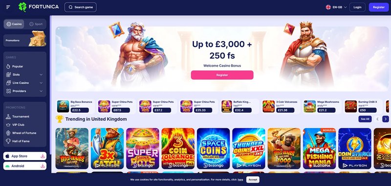 United Kingdom - fortunica login app